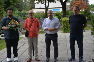 Jiyan Göcer (OV-Vorsitzender), Thomas Kirmse (Franktionsvorsitzender), Franz Trinkl (stellv.Fraktonsvorsitzender), Volker Heidenreich (stellv.OV-Vorsitzender)
