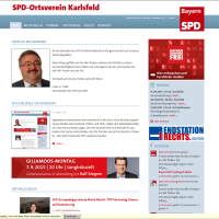 Screenshot der Web-O-Mat Website der SPD Karlsfeld